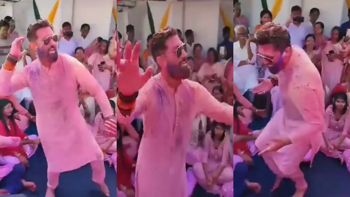 होली के भजन पर डांस करते हुए चिराग पासवान- India TV Hindi