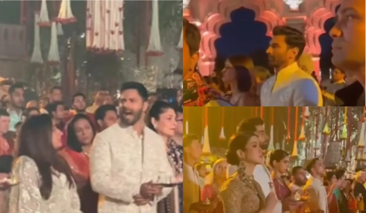 Varun Dhawan to Aditya Roy Kapur Performed Ganesh Aarti At Anant Radhika Pre Wedding- India TV Hindi