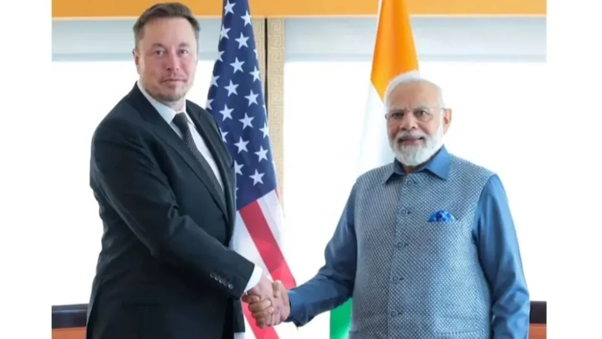 अमेरिकी दौरे पर पीएम मोदी से मुलाकात करते मस्क- India TV Paisa