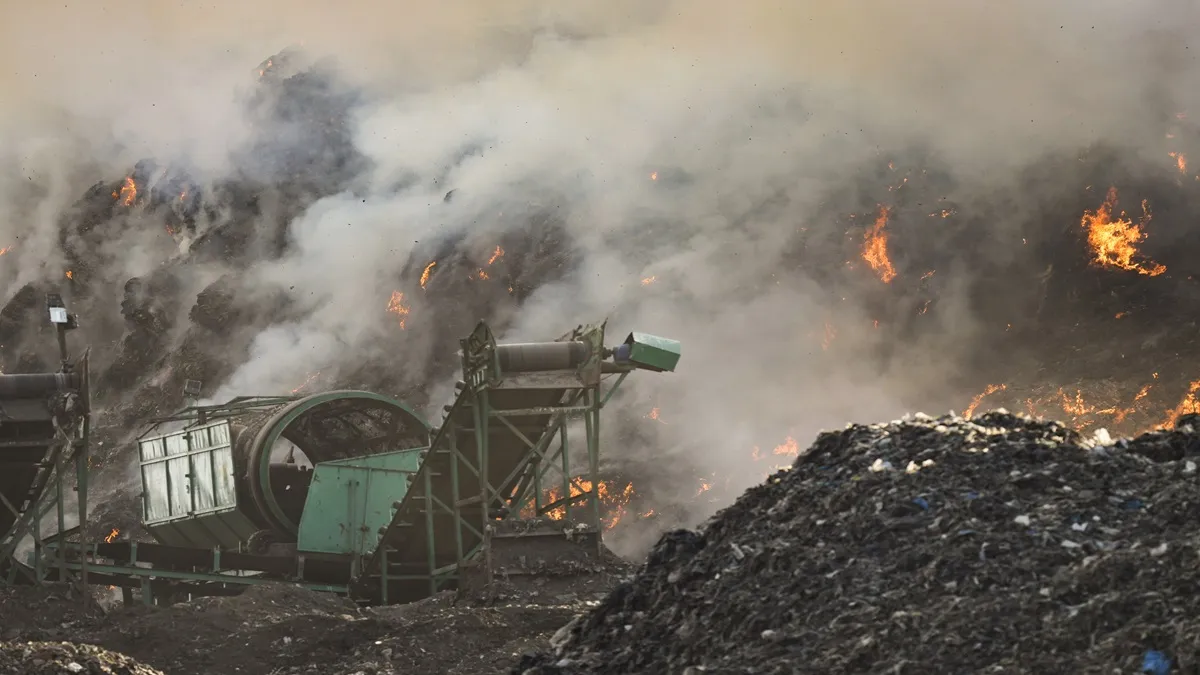 ghazipur landfill fire- India TV Hindi