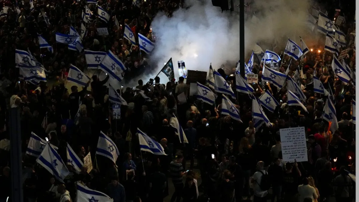 इजरायल में निकली सरकार विरोधी रैली।- India TV Hindi