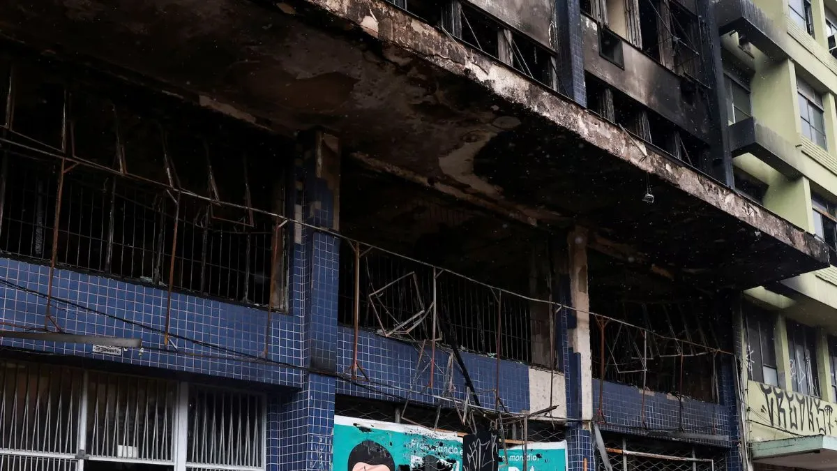 ब्राजील के होटल में लगी आग के बाद की तस्वीर। - India TV Hindi