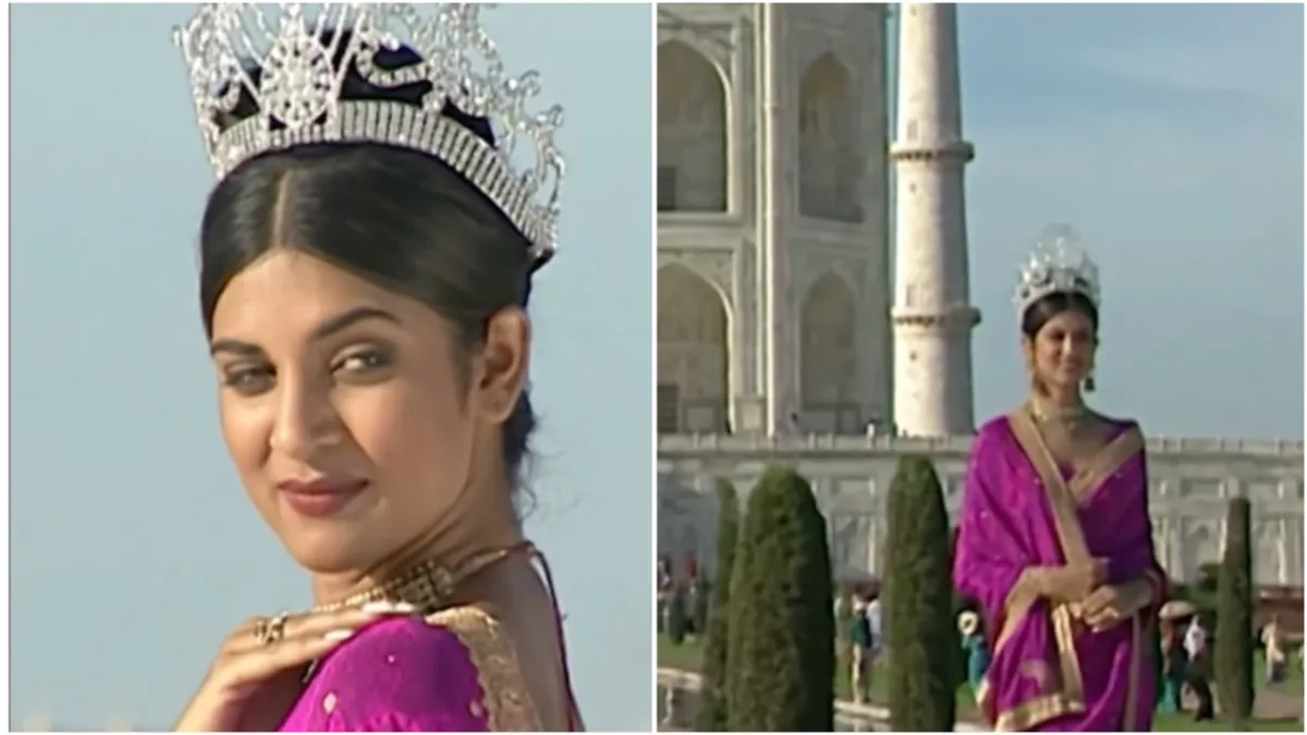 जब ताजमहल के सामने ताज पहनकर सुष्मिता सेन ने दिया था पोज - India TV Hindi