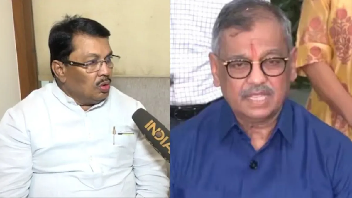 Opposition leader of Assembly Vijay Wadettiwar and BJP candidate Ujjawal Nikam- India TV Hindi