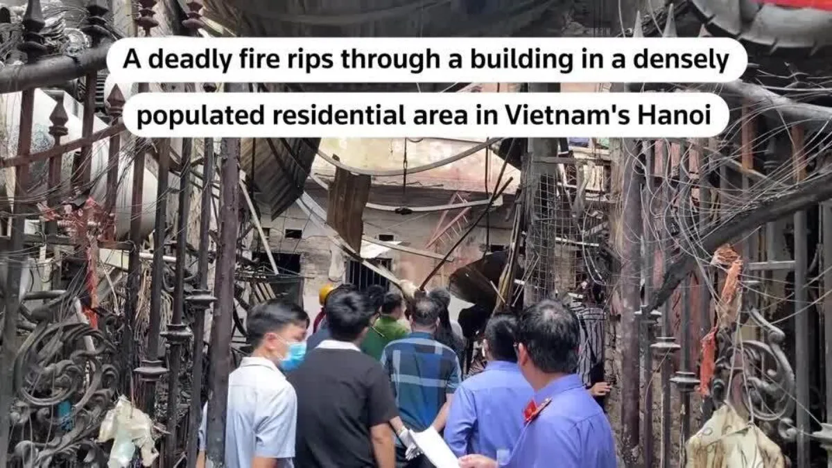 वियतनाम की इसी इमारत में लगी थी आग। - India TV Hindi