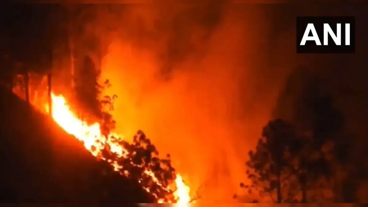 उत्तराखंड के जंगलों में आग।- India TV Hindi
