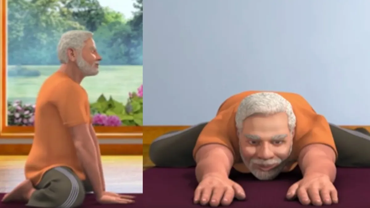PM Modi AI Yoga Pose- India TV Hindi