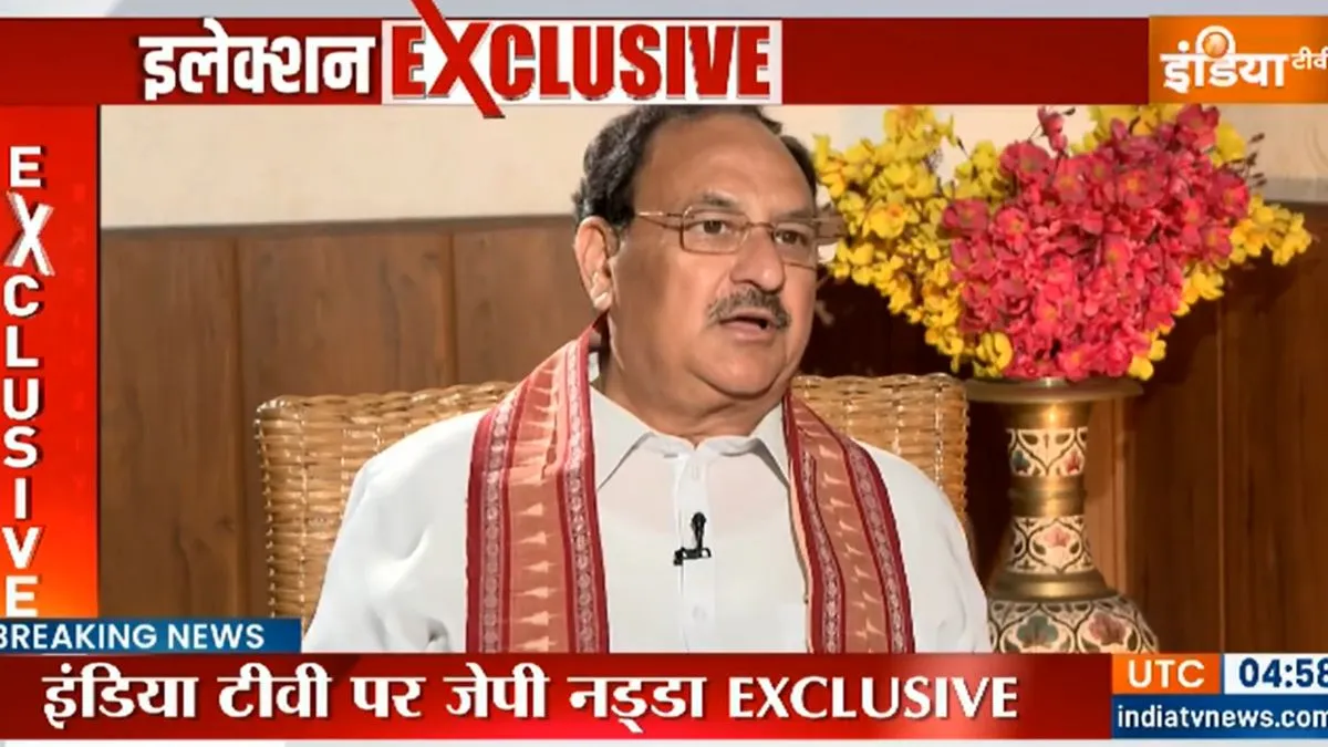 BJP के अध्यक्ष जेपी नड्डा का Exclusive इंटरव्यू।- India TV Hindi