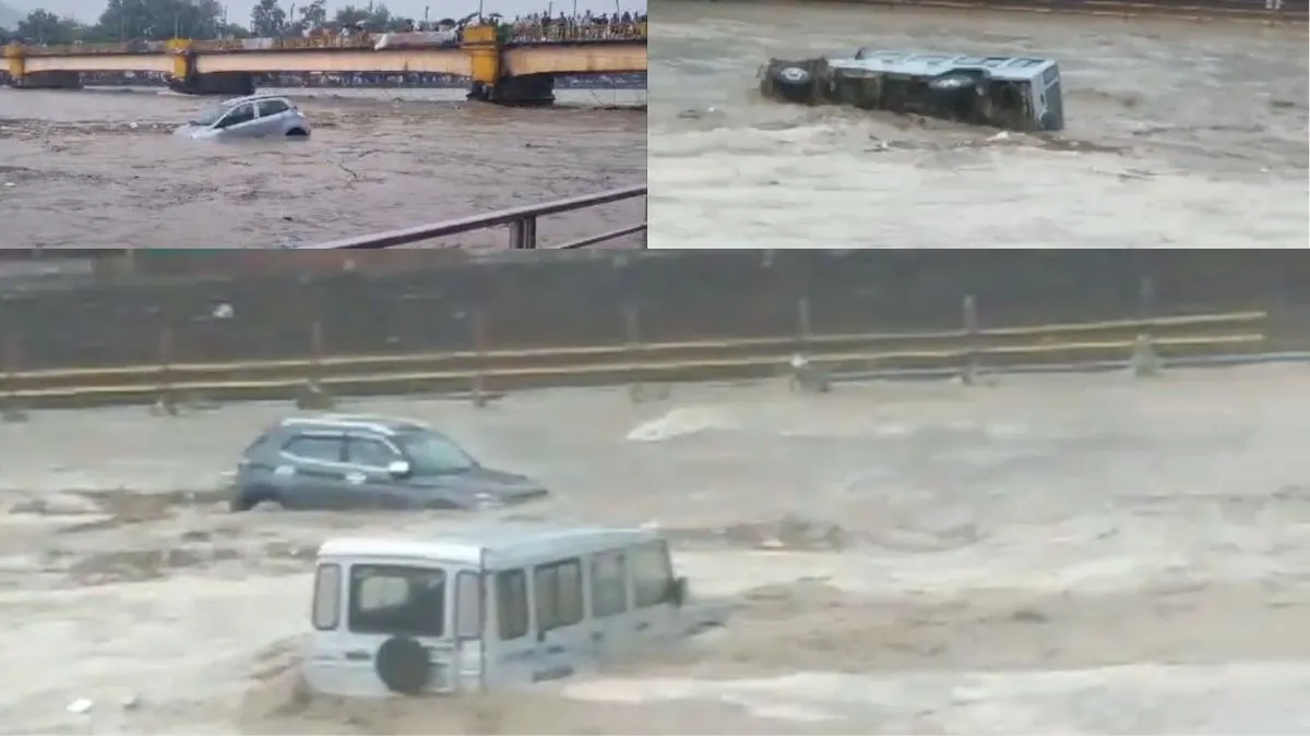 गंगा नदी में बह गईं दर्जनों गाड़ियां।- India TV Hindi