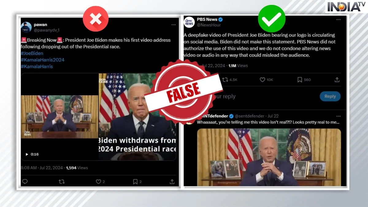 Fact Check video of US President Joe Biden abusing is fake this information was found in the investi- India TV Hindi