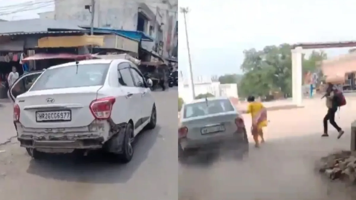 सड़क पर दौड़ती तेज रफ्तार कार- India TV Hindi