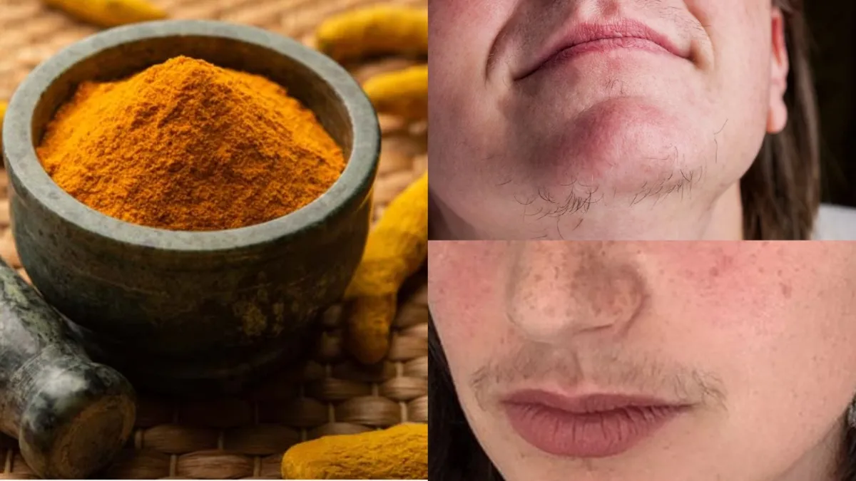 turmeric for facial hair - India TV Hindi