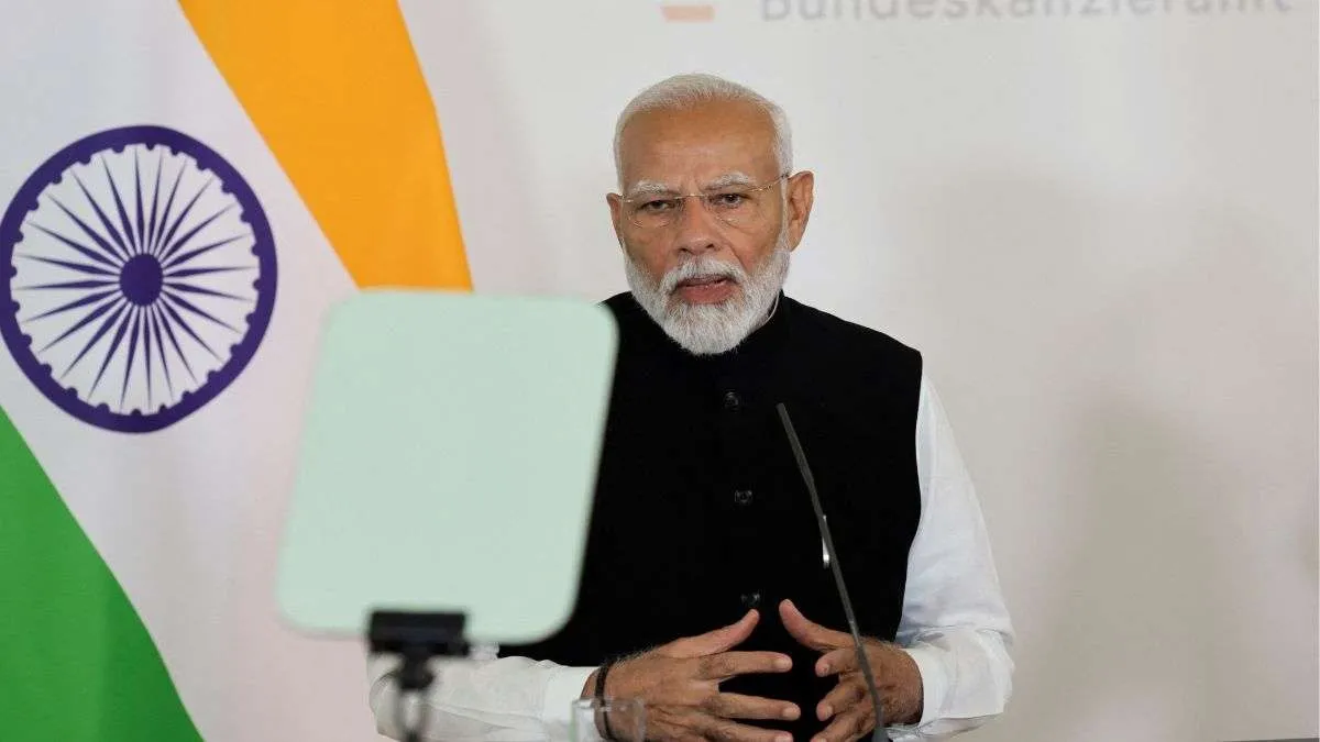 PM Modi speaks during a press conference with Austrian Chancellor Karl Nehammer- India TV Hindi