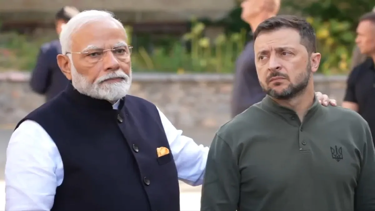 PM Narendra Modi Meets Volodymyr Zelenskyy- India TV Hindi