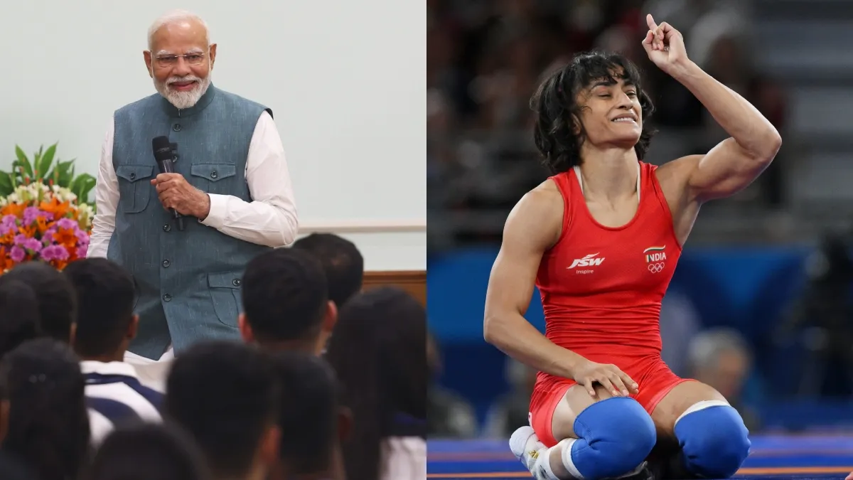 PM Narendra Modi And Vinesh Phogat- India TV Hindi