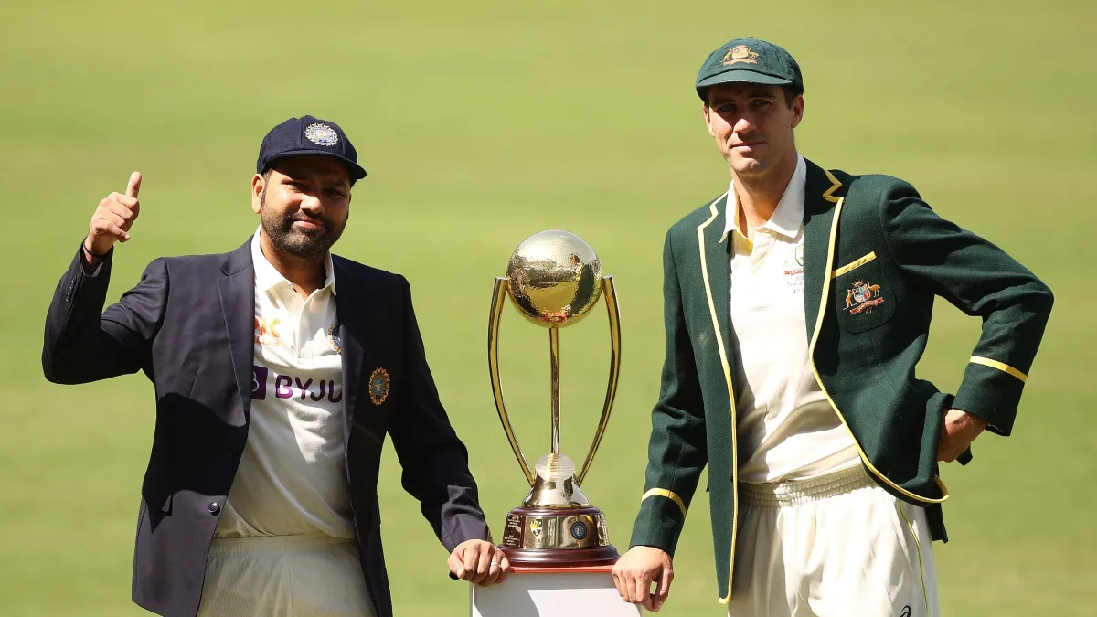 Rohit Sharma And Pat Cummins With border gavaskar Trophy- India TV Hindi