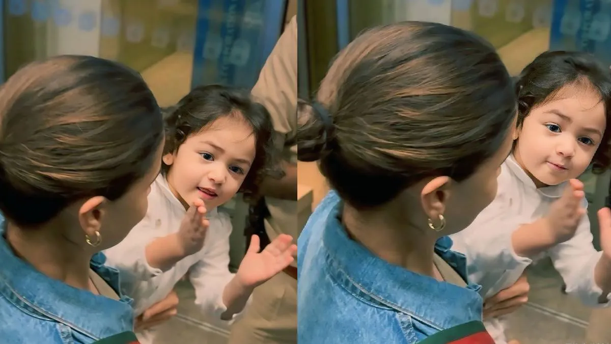 Rhea got excited after seeing her grandmother, jumped and talked on mommy  Alia's lap, showed a super cute avatar - onlinemarketnews.com