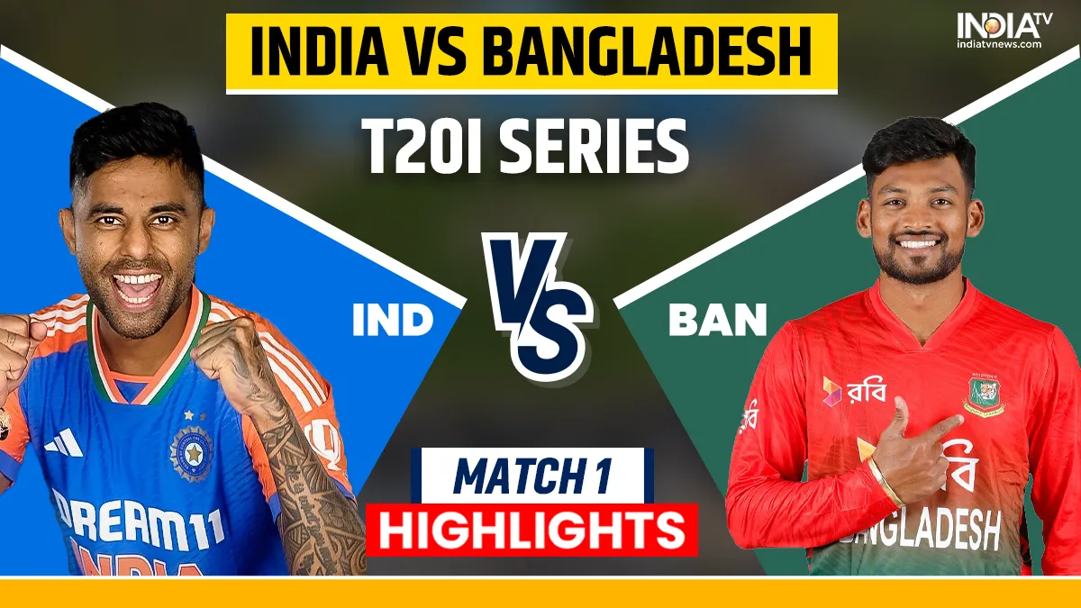 IND vs BAN 1st T20I Highlights- India TV Hindi