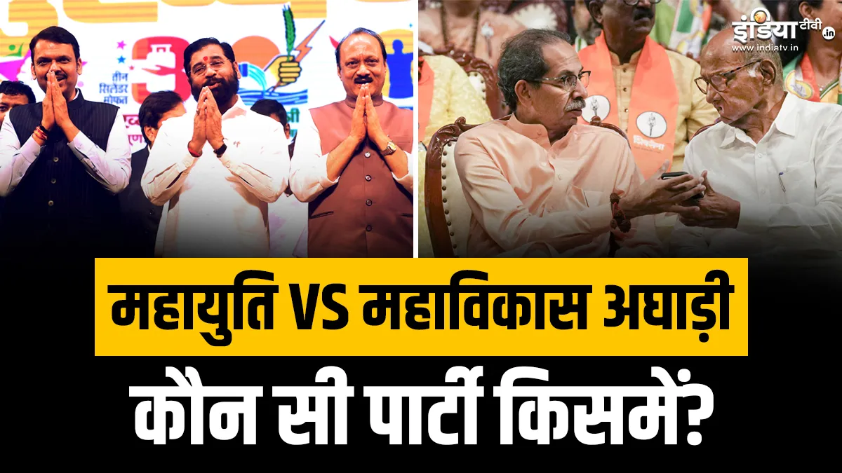 What is Mahayuti and Mahavikas Aghadi Which parties are included in both of these- India TV Hindi