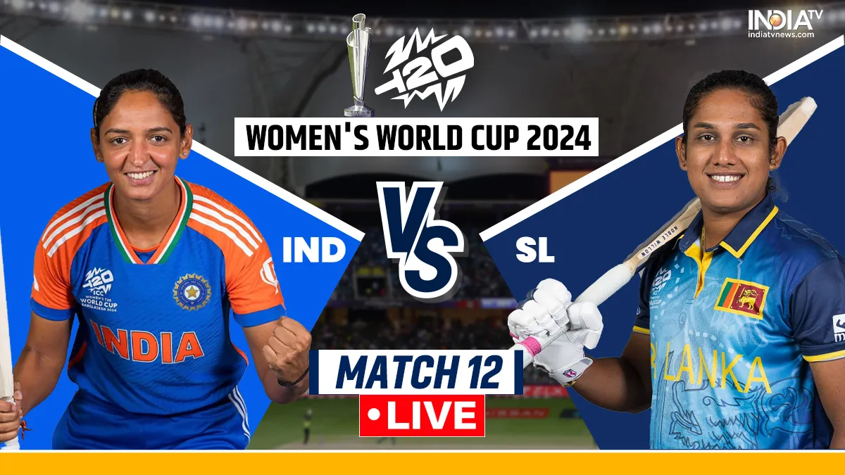 IND W vs SL W Live T20 World Cup 2024- India TV Hindi