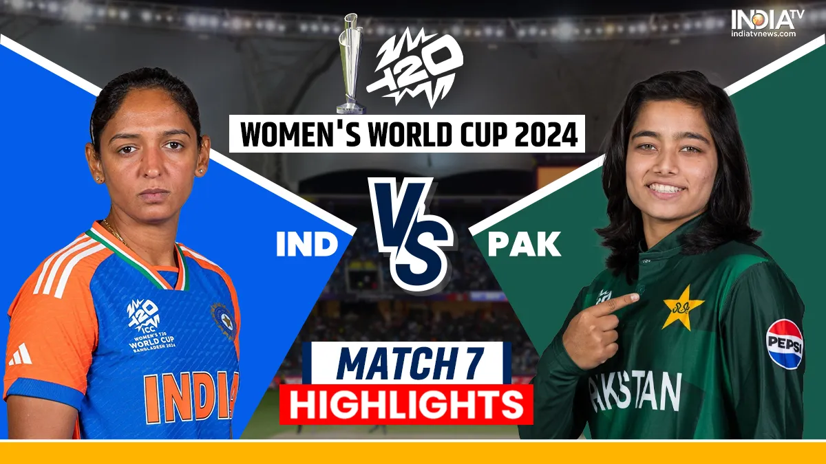 India Won By 6 Wickets Against Pakistan In Womens T20 World Cup Match- India TV Hindi