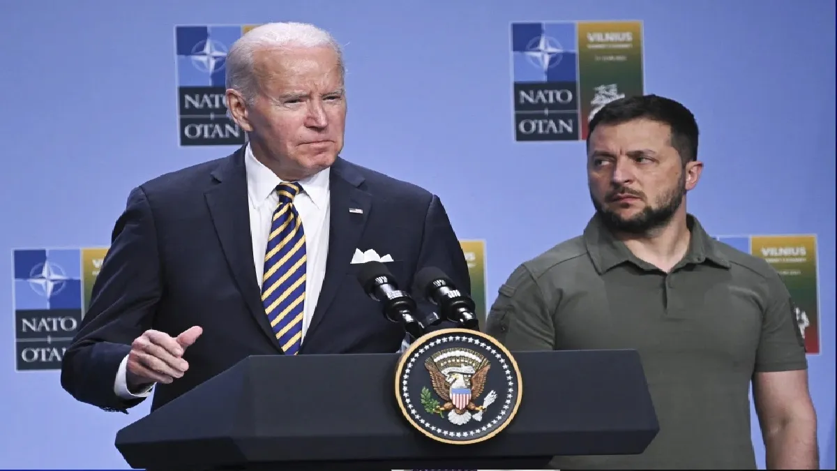 US President Joe Biden and Volodymyr Zelenskyy- India TV Hindi