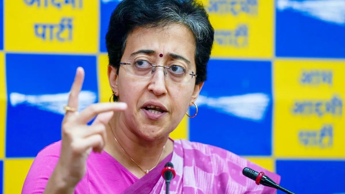 CM Atishi made allegations in a press conference.- India TV Hindi