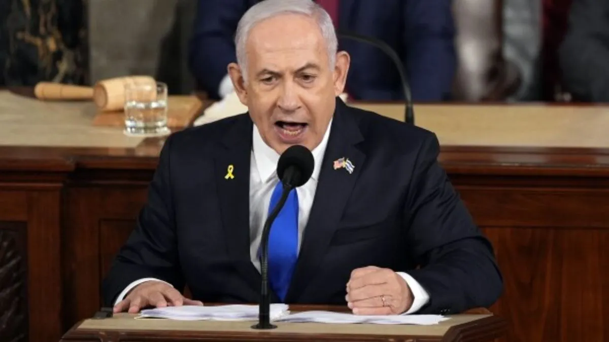 Benjamin Netanyahu, Perdana Menteri Israel. TV India Hindi