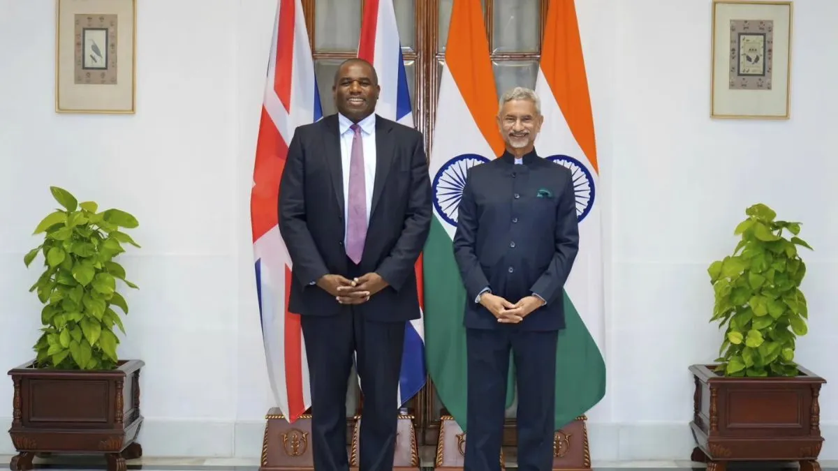 Menteri Luar Negeri Inggris David Lammy dan S Jaishankar (foto simbolis) - India TV Hindi