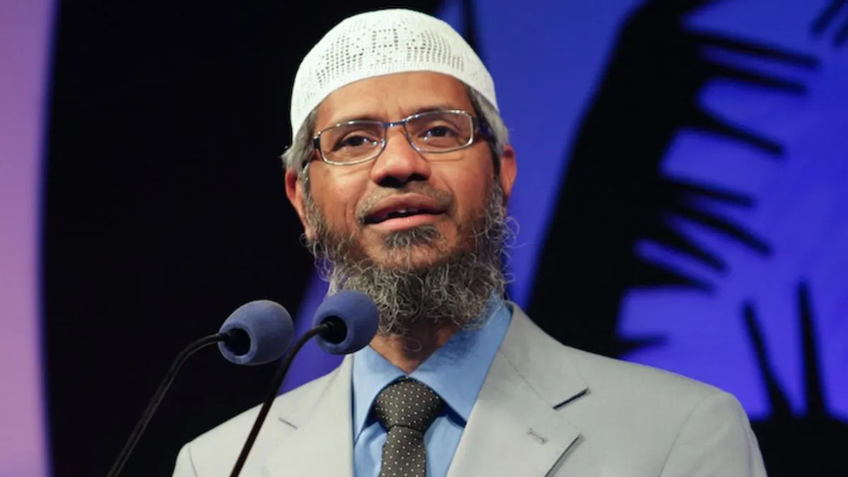 Zakir Naik, fugitive from India. India TV Hindi