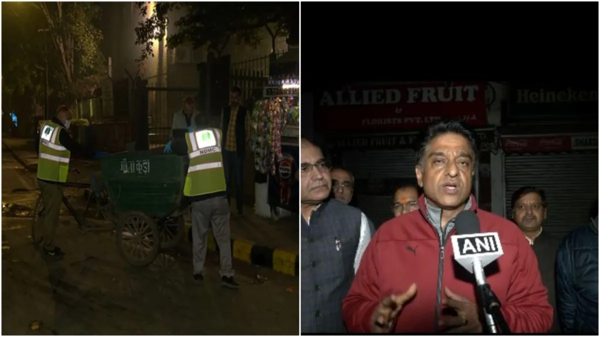 Cleanliness drive carried out at midnight in Delhi BJP leader targeted Delhi government- India TV Hindi