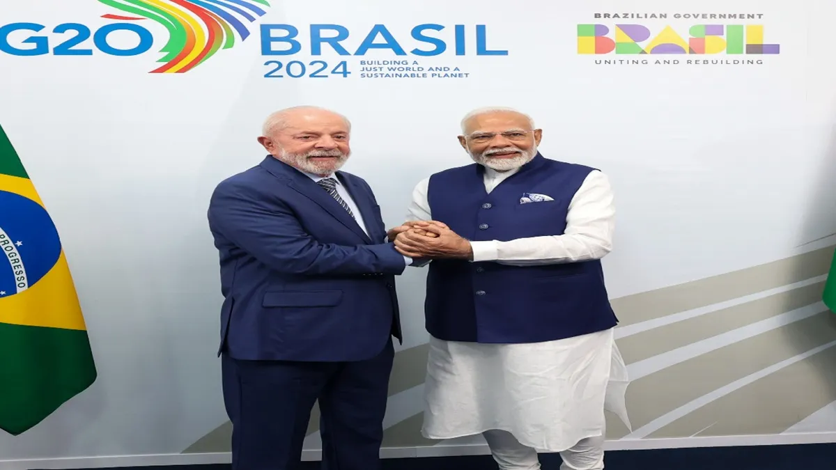 PM Modi and Brazilian President Luiz Inacio Lula da Silva Meeting- India TV Hindi