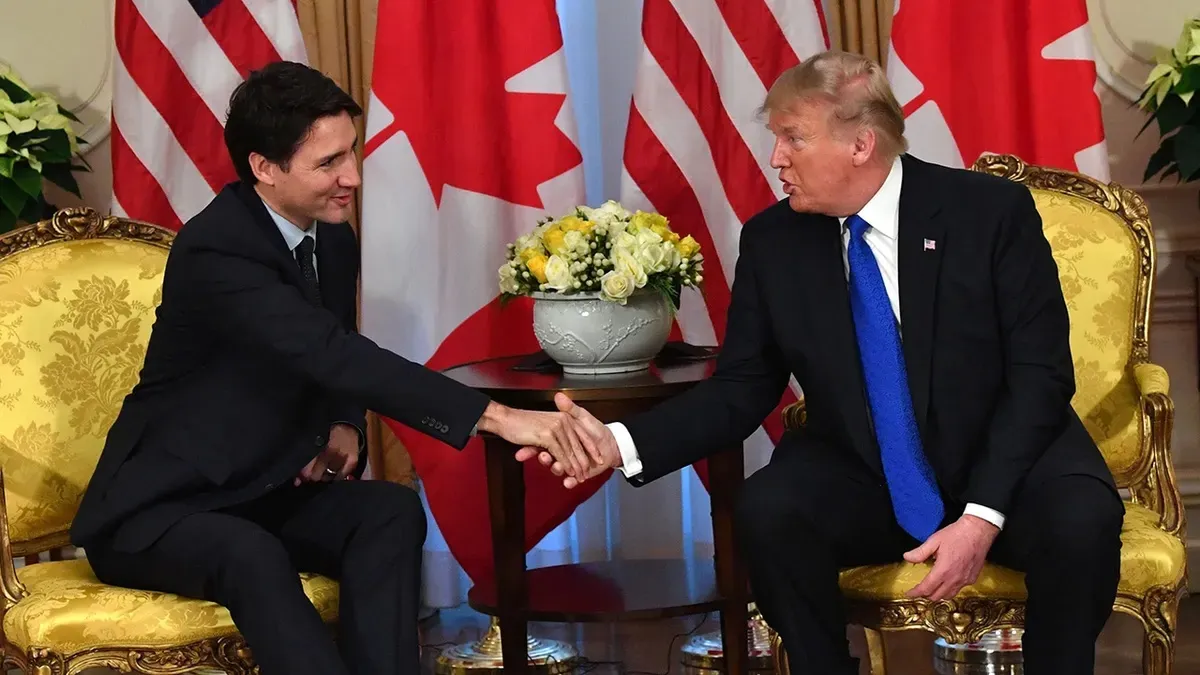 Donald Trump and Justin Trudeau Meeting- India TV Hindi