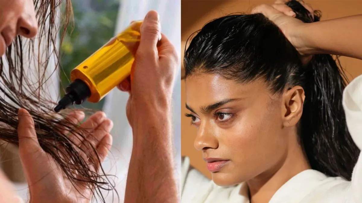   Right time to apply oil to hair - India TV Hindi