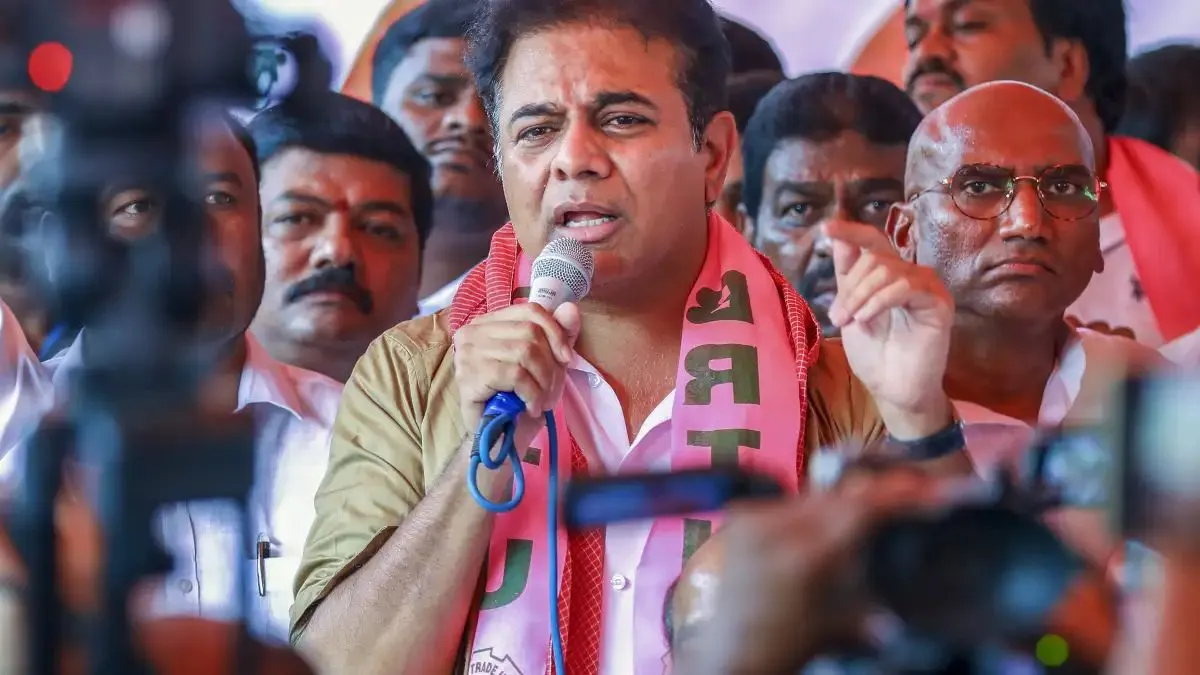 BRS नेता KTR के खिलाफ केस दर्ज।