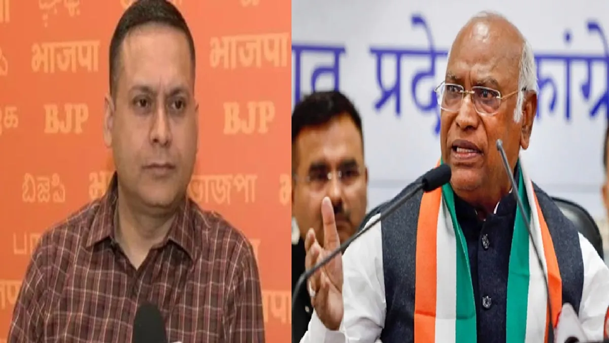 BJP leader Amit Malviya and Congress President Mallikarjun Kharge