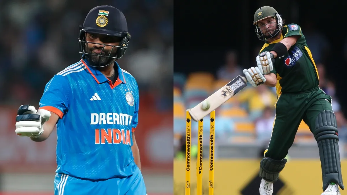 Rohit Sharma and Shahid Afridi