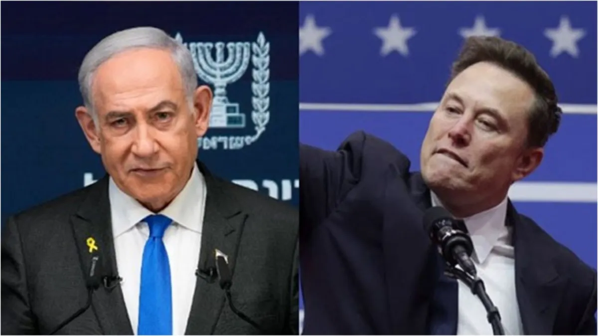 Elon Musk Nazi salute and Hail Tesla create ruckus Israeli PM Benjamin Netanyahu defended him