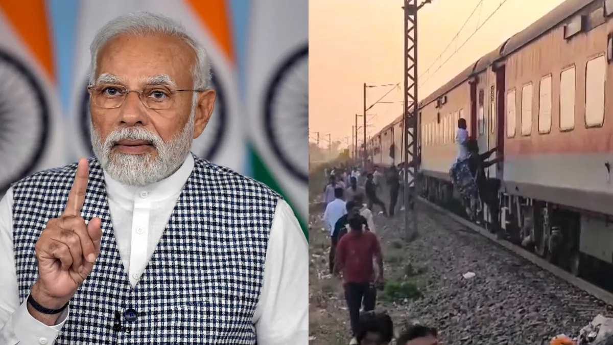 PM Modi expressed grief over Jalgaon train accident.