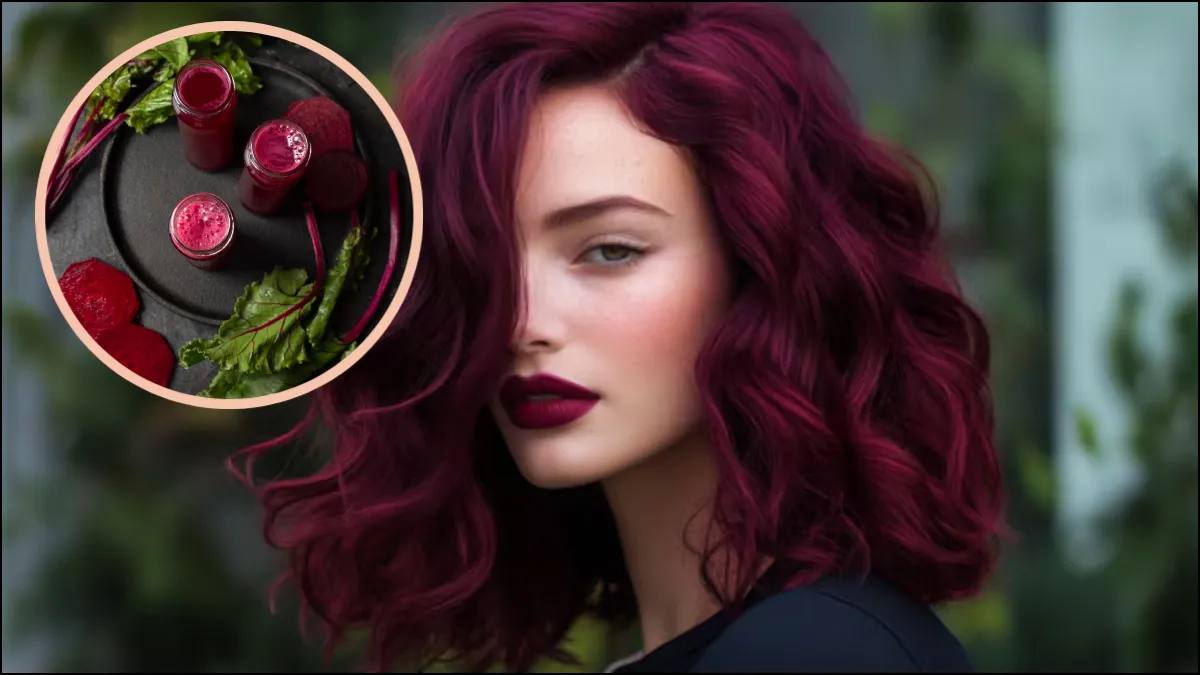 Make hair color with beetroot
