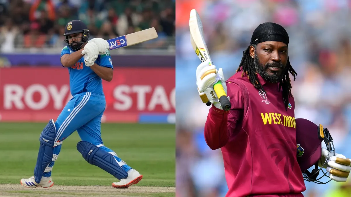 Rohit Sharma and Chris Gayle
