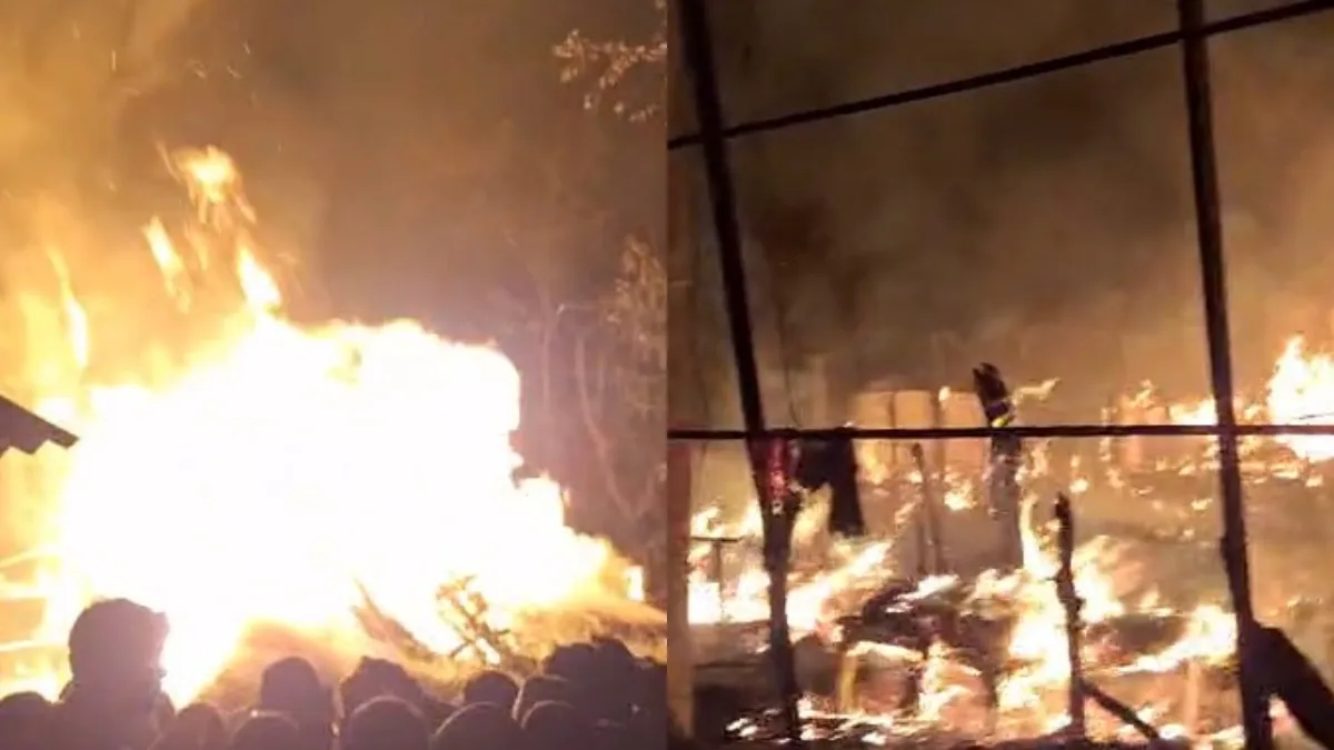 दलित बस्ती में आग लगने से 50 से ज्यादा घर जले- India TV Hindi