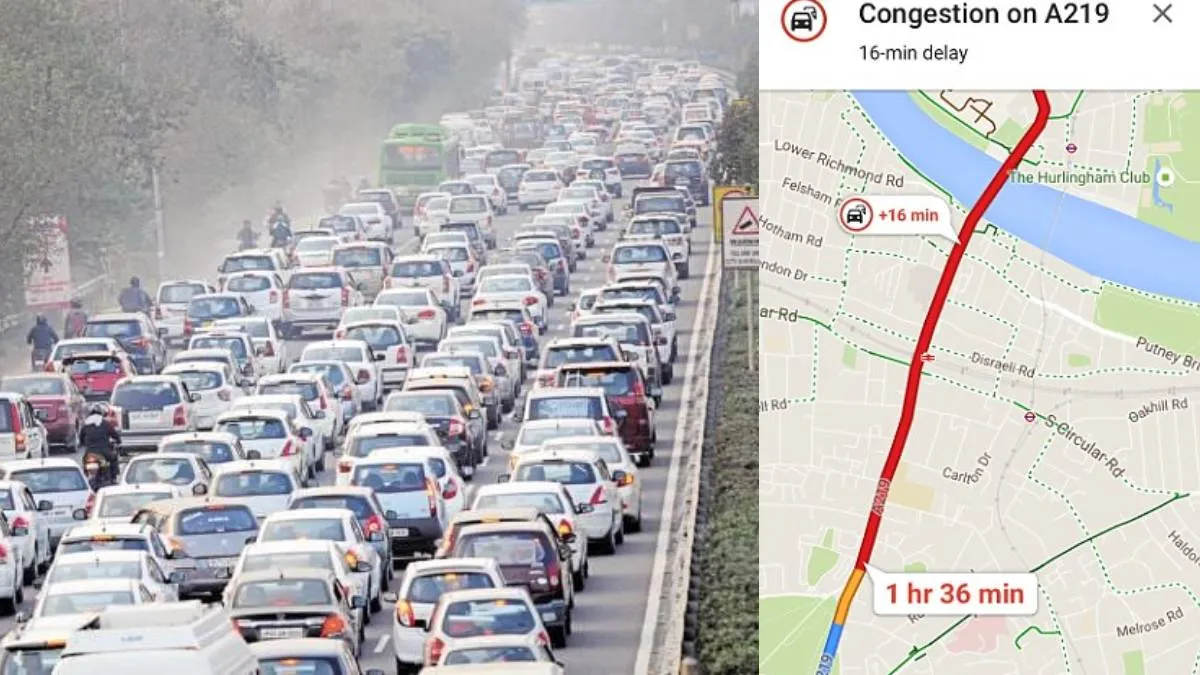 Traffic Jam, Google Maps