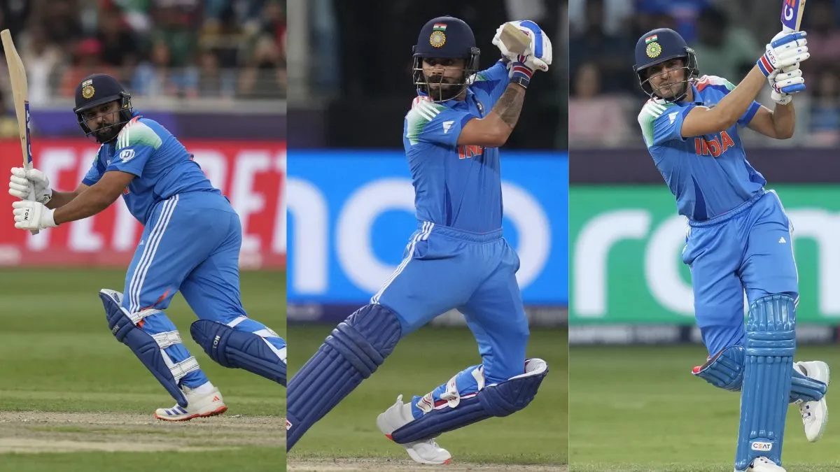 Rohit Sharma, Virat Kohli & Shubman Gill