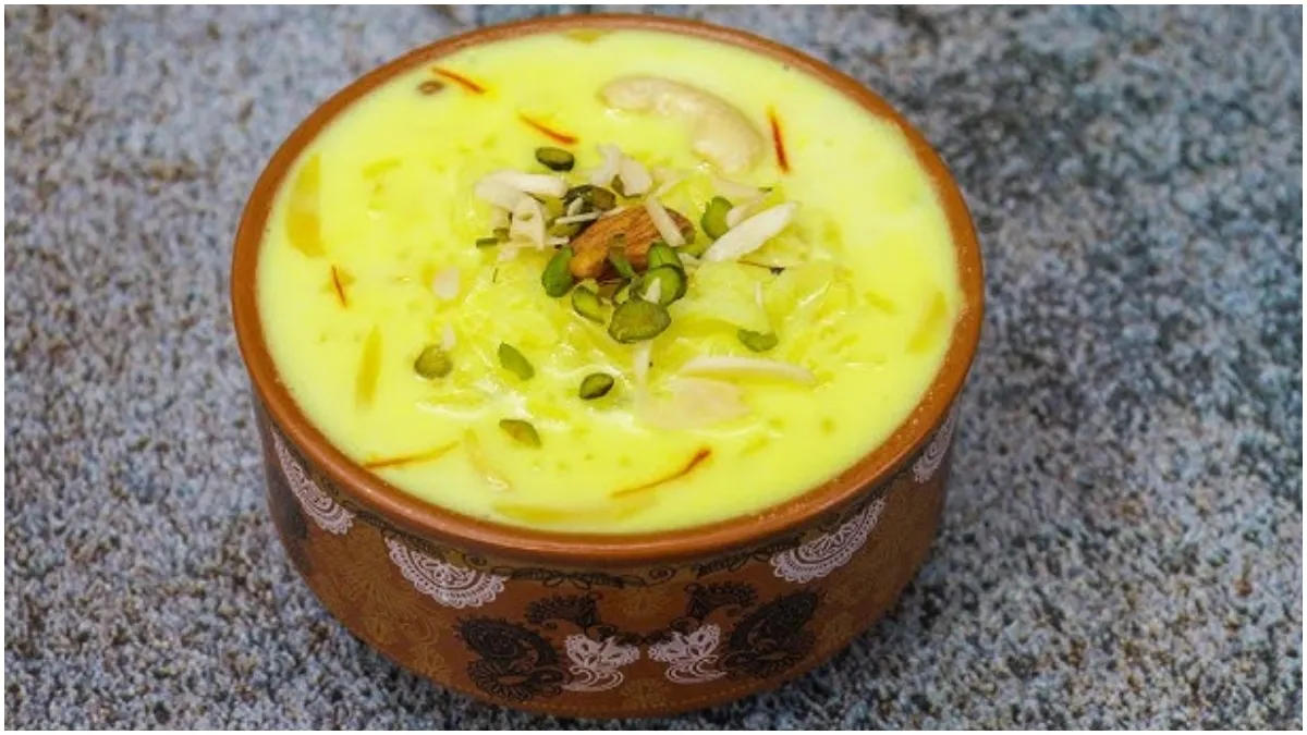 How to make saffron pudding?