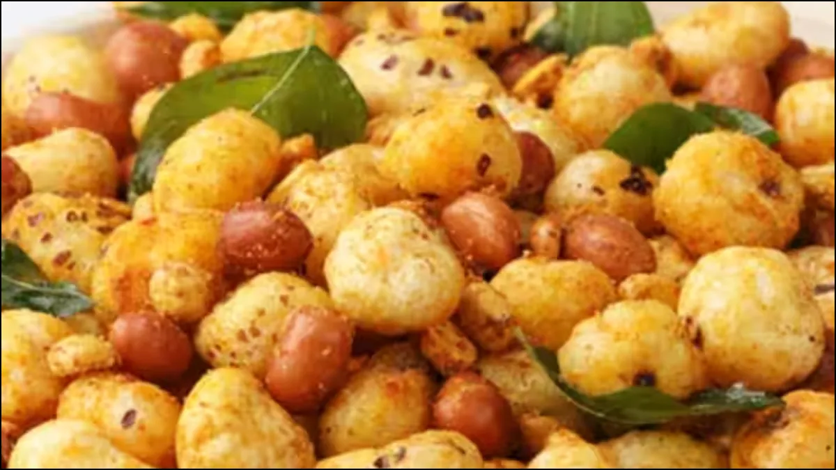 Makhana Peanut Chaat Recipe