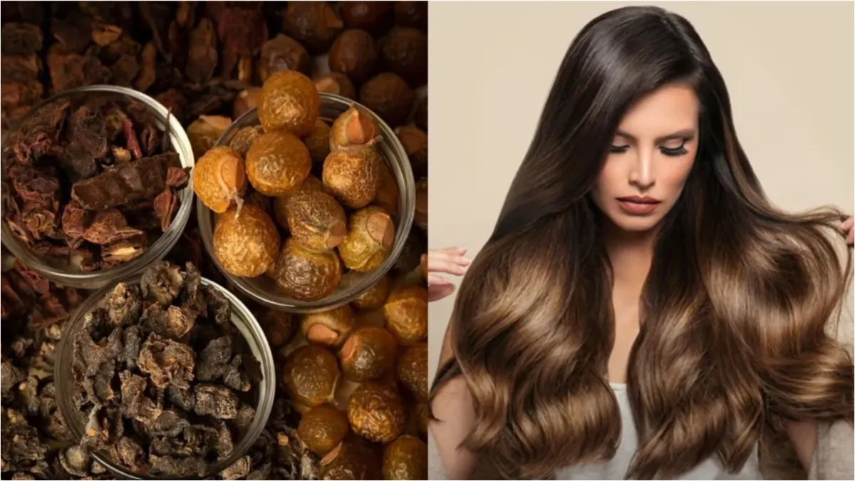 Shampoo natural de Ritha e Shikakai 