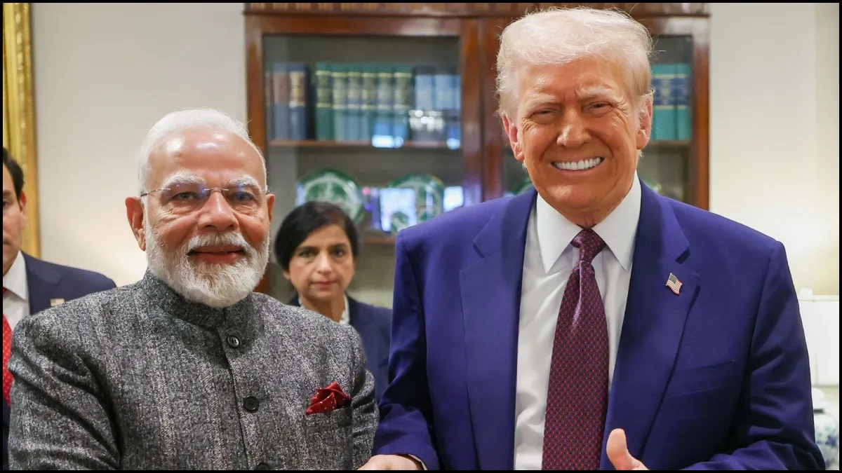 NARENDRA mODI AND dONALD TRUMP