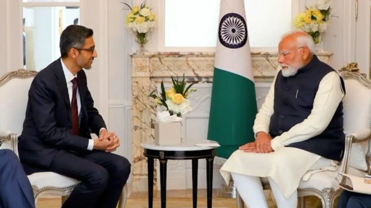 PM Modi France Visit, PM Modi, Paris AI Action Summit, Sundar Pichai, Google CEO