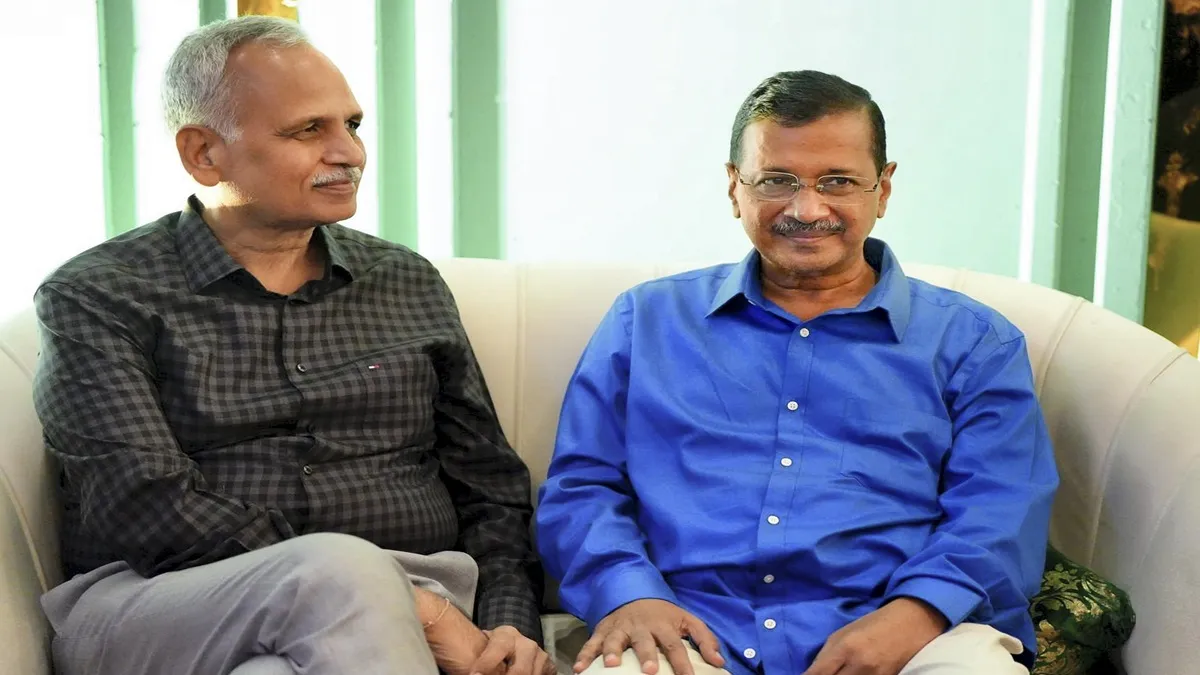 Satyendar Jain and arvind kejriwal